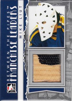 2010-11 In The Game Between The Pipes - Franchise Leaders Jerseys Silver #FL-26 Mike Liut Front