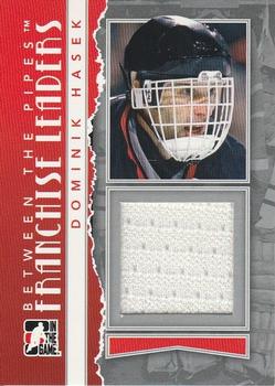 2010-11 In The Game Between The Pipes - Franchise Leaders Jerseys Silver #FL-04 Dominik Hasek Front