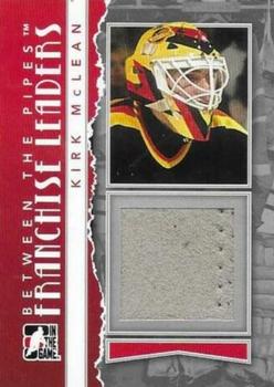 2010-11 In The Game Between The Pipes - Franchise Leaders Jerseys Silver #FL-29 Kirk McLean Front