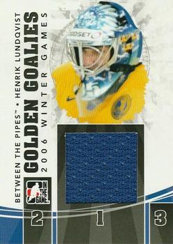 2010-11 In The Game Between The Pipes - Golden Goalies Jerseys Black #GG-13 Henrik Lundqvist Front