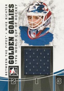 2010-11 In The Game Between The Pipes - Golden Goalies Jerseys Black #GG-29 Mike Richter Front