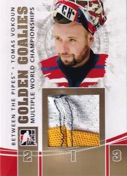 2010-11 In The Game Between The Pipes - Golden Goalies Jerseys Gold #GG-11 Tomas Vokoun Front