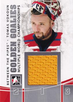 2010-11 In The Game Between The Pipes - Golden Goalies Jerseys Silver #GG-11 Tomas Vokoun Front
