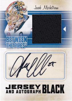 2010-11 In The Game Between The Pipes - Jerseys Autographs Black #MA-JM Jacob Markstrom  Front