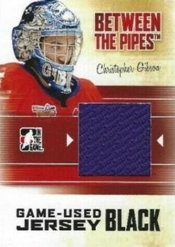 2010-11 In The Game Between The Pipes - Jerseys Black #M-06 Christopher Gibson Front
