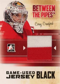2010-11 In The Game Between The Pipes - Jerseys Black #M-07 Corey Crawford Front