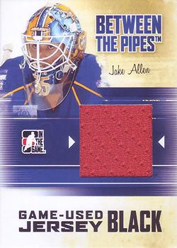 2010-11 In The Game Between The Pipes - Jerseys Black #M-22 Jake Allen Front