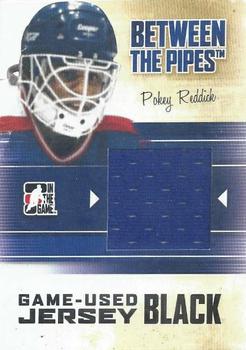 2010-11 In The Game Between The Pipes - Jerseys Black #M-50 Pokey Reddick Front