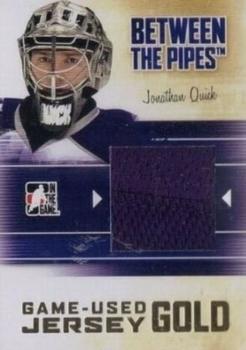 2010-11 In The Game Between The Pipes - Jerseys Gold #M-31 Jonathan Quick  Front
