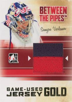 2010-11 In The Game Between The Pipes - Jerseys Gold #M-63 Semyon Varlamov  Front
