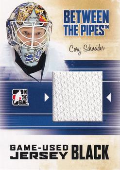 2010-11 In The Game Between The Pipes - Jerseys Silver #M-08 Cory Schneider  Front
