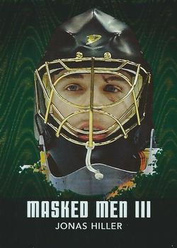 2010-11 In The Game Between The Pipes - Masked Men III Emerald #MM-27 Jonas Hiller Front