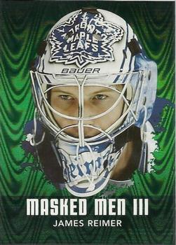 2010-11 In The Game Between The Pipes - Masked Men III Emerald #MM-20 James Reimer Front