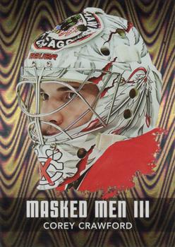 2010-11 In The Game Between The Pipes - Masked Men III Silver #MM-11 Corey Crawford  Front