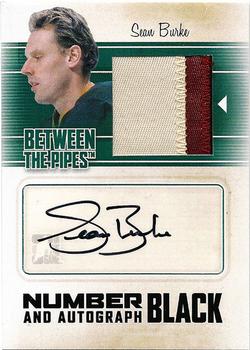 2010-11 In The Game Between The Pipes - Numbers Autographs Black #MA-SB Sean Burke  Front