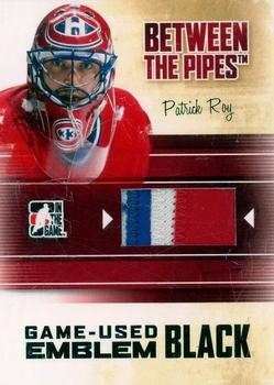 2010-11 In The Game Between The Pipes - Numbers Black #M-74 Patrick Roy  Front