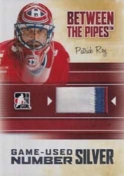 2010-11 In The Game Between The Pipes - Numbers Silver #M-74 Patrick Roy  Front