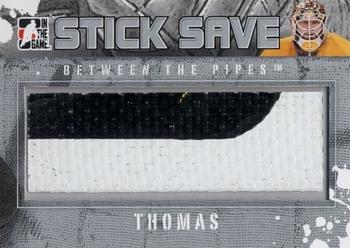 2010-11 In The Game Between The Pipes - Stick Save Silver #SS-18 Tim Thomas  Front