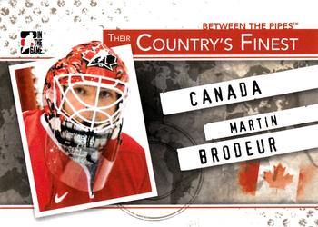 2010-11 In The Game Between The Pipes - Their Country's Finest #CF-01 Martin Brodeur  Front