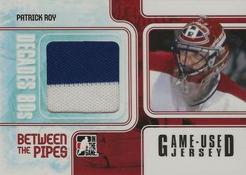 2010-11 In The Game Decades 1980s - Between The Pipes Jerseys Black #BTPJ-01 Patrick Roy  Front