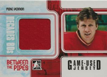 2010-11 In The Game Decades 1980s - Between The Pipes Jerseys Black #BTPJ-18 Mike Vernon  Front