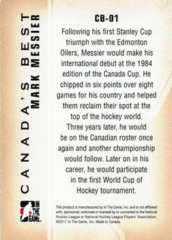 2010-11 In The Game Decades 1980s - Canada's Best #CB-01 Mark Messier  Back
