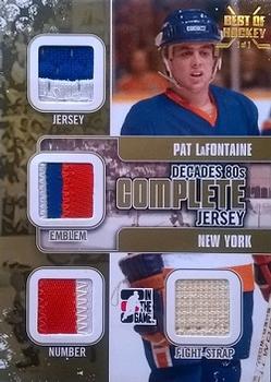 2010-11 In The Game Decades 1980s - Complete Jersey Gold #CJ-18 Pat LaFontaine  Front
