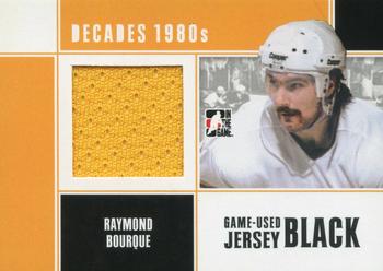 2010-11 In The Game Decades 1980s - Game Used Jerseys Black #M53 Ray Bourque Front
