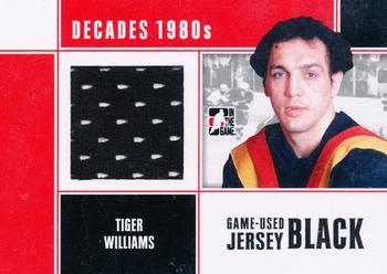 2010-11 In The Game Decades 1980s - Game Used Jerseys Black #M61 Tiger Williams  Front