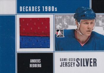 2010-11 In The Game Decades 1980s - Game Used Jerseys Silver #M51 Anders Hedberg  Front