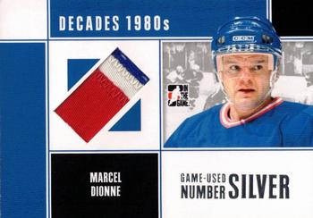 2010-11 In The Game Decades 1980s - Game Used Numbers Silver #M41 Marcel Dionne  Front