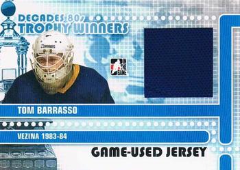 2010-11 In The Game Decades 1980s - Trophy Winners Jerseys Black #TWJ-13 Tom Barrasso  Front