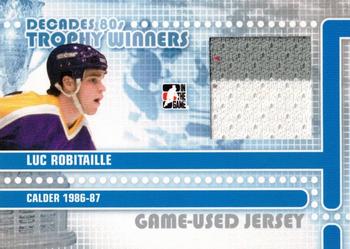 2010-11 In The Game Decades 1980s - Trophy Winners Jerseys Silver #TWJ-22 Luc Robitaille  Front