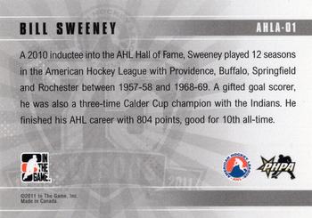 2010-11 In The Game Heroes and Prospects - AHL 75th Anniversary #AHLA-01 Bill Sweeney  Back