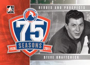 2010-11 In The Game Heroes and Prospects - AHL 75th Anniversary #AHLA-31 Steve Kraftcheck  Front