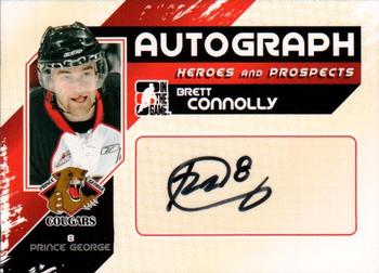 2010-11 In The Game Heroes and Prospects - Autographs #A-BC Brett Connolly  Front