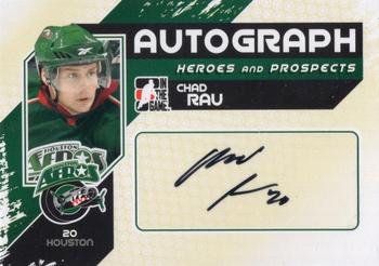 2010-11 In The Game Heroes and Prospects - Autographs #A-CR Chad Rau  Front