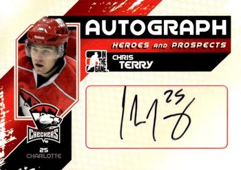 2010-11 In The Game Heroes and Prospects - Autographs #A-CT Chris Terry  Front