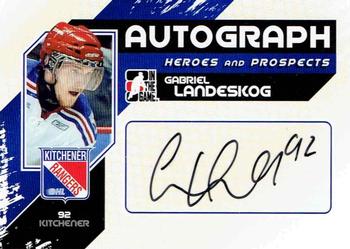 2010-11 In The Game Heroes and Prospects - Autographs #A-GL Gabriel Landeskog  Front