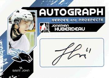 2010-11 In The Game Heroes and Prospects - Autographs #A-JH Jonathan Huberdeau  Front