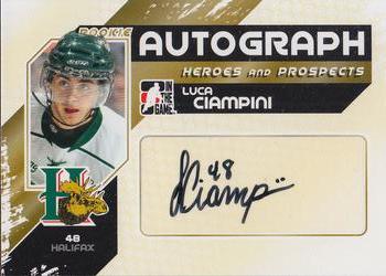 2010-11 In The Game Heroes and Prospects - Autographs #A-LC Luca Ciampini  Front