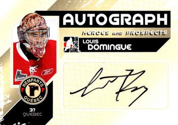 2010-11 In The Game Heroes and Prospects - Autographs #A-LD Louis Domingue  Front