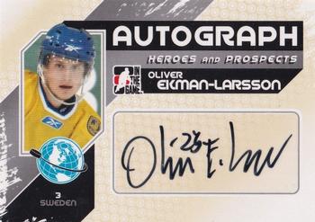 2010-11 In The Game Heroes and Prospects - Autographs #A-OEL Oliver Ekman-Larsson  Front