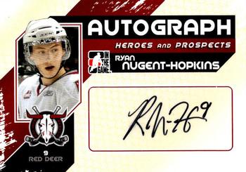 2010-11 In The Game Heroes and Prospects - Autographs #A-RN Ryan Nugent-Hopkins  Front