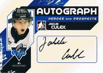 2010-11 In The Game Heroes and Prospects - Autographs #A-JCU Jakub Culek  Front
