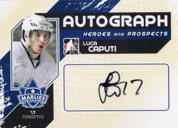 2010-11 In The Game Heroes and Prospects - Autographs #A-LCA Luca Caputi  Front