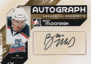 2010-11 In The Game Heroes and Prospects - Autographs #A-RMC Ryan McDonagh  Front