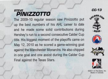 2010-11 In The Game Heroes and Prospects - Calder Cup Champions #CC-13 Steve Pinizzotto  Back