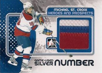 2010-11 In The Game Heroes and Prospects - Game Used Emblems Silver #M31 Michael St. Croix  Front