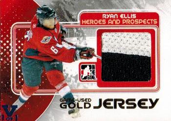 2010-11 In The Game Heroes and Prospects - Game Used Jerseys Gold #M40 Ryan Ellis  Front